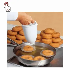 Deep Fry Doughnut Machine Bakeware Baking Tool Kitchen Gadgets Plastic Donut Maker Lightweight Arabic Waffle Mould Dispenser