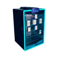 Nouveaux produits : Présentoir de bureau en acrylique pour cigarettes et tabac avec porte verrouillable, cartes pop-up, vitrine en acrylique électronique