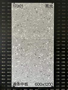 Piastrelle Effetto Terrazzo 24x48 60x120cm, Materiale Decorativo per Pareti, Piastrelle <span class=keywords><strong>in</strong></span> Ceramica Lucida Smaltata per Pavimenti - Product Image 3