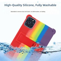 Étui pour tablette en silicone de conception la plus récente, dissipation de la chaleur, antichoc, étanche, anti-poussière, antidérapant, support multi-angles, léger, 9