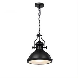 Zeal Lighting Nordic Modern Hot Sale LED E26 Base de bombilla Hierro Negro Single Vintage Lámpara colgante - Product Image 1