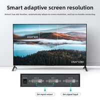 30M 165Mhz 1X2 Dvi Splitter Dukungan Tampilan Video Ganda 1920*1080P 1 Input 2 Output Distribusi Dvi