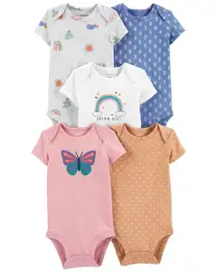 Body pour bébé, ensemble de 5 pièces, barboteuse pour bébé fille et garçon, 2023 coton, combinaison pour bébé en Stock, prêt à l'emploi, nouvelle collection 100%