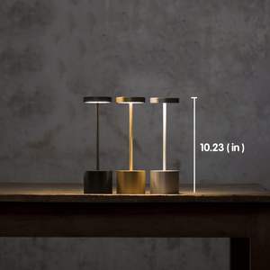 Lámpara de Mesa LED de Lujo para Hoteles y Restaurantes, Diseño Moderno, Portátil, Táctil, Recargable, Venta al Por Mayor - Product Image 3
