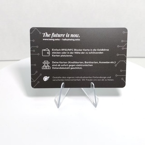 RFID-Blocker-Karte im CR80-Format mit Anti-Scan-Schutz und individuellem Logo - Product Image 2