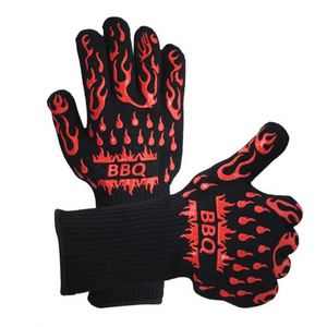 Double Oven Mitts Non-Slip BBQ and Baking Tool <b>Grilling</b> <b>Cooking</b> Oven Mitts - Product Image 5