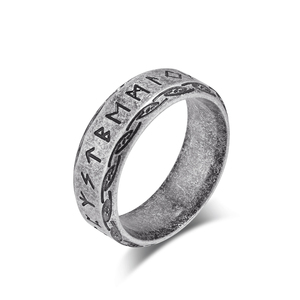 Nuevo Anillo Vikingo <span class=keywords><strong>de</strong></span> Acero Inoxidable con Runas Celtas, Joyería Nórdica Moderna para Hombre, Regalo <span class=keywords><strong>de</strong></span> Cumpleaños o <span class=keywords><strong>de</strong></span> Amor - Product Image 4