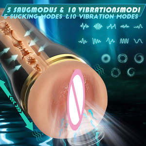 Elektrischer Mastur bator Cup 10 Vibration mit 5 Saug modi Sexspielzeug für Männer Pocket <span class=keywords><strong>Pussy</strong></span> Solo mit 3D Realistic Vagina <span class=keywords><strong>Pussy</strong></span>