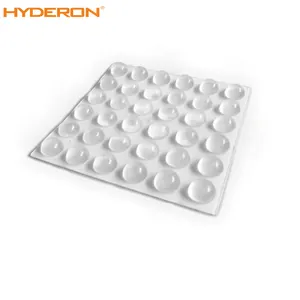 Rubber Bumper Professional Manufacturer Adhesive Transparent Clear Silicone Rubber Foot Pads Furniture Adhesive Bumper Pad For Cabinet