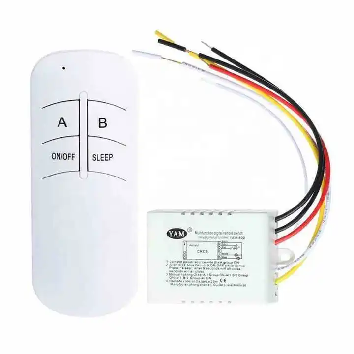 Digital Remote Control Light Switch Wireless ON OFF Remote Control Switch  for Light Bulb Chandelier 220V Wayswireless controller switch 4ways