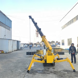 Cần cẩu nhện nhỏ đạt chứng nhận CE, cần cẩu di động trên mái nhà, di chuyển bằng bánh xích, điều khiển từ xa không dây - Product Image 6