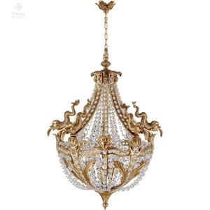 Stile europeo Vintage Cera Persa In Ottone Indoor Impero di Cristallo Luce Del Pendente di Lusso In Oro per Corridoio Portico - Product Image 1