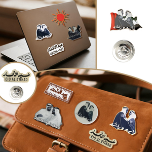 <span class=keywords><strong>En</strong></span> stock Zayed & Rashid Handshake Esmalte Teléfono Pegatinas UAE Famoso Jeques Retrato Impresión de alta definición Pins Insignias Personalizadas - Product Image 5