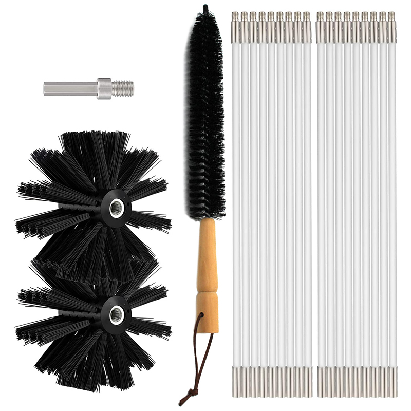 Amazon hot selling Chimney Cleaning Brush Duct Vent Cleaning Set Chimney Sweep Kit for Fireplace/Dryer Vent/Sewage Pipe etc.