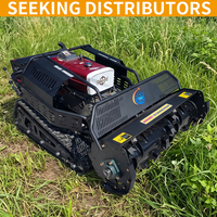 Mesin Pemotong Rumput Robot Multifungsi CE EPA Crawler Remote Control Mesin Diesel untuk Kebun dan Halaman