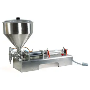 Machine de remplissage pneumatique à tête unique 100-1000ml, pour le miel, la crème, la sauce, etc.