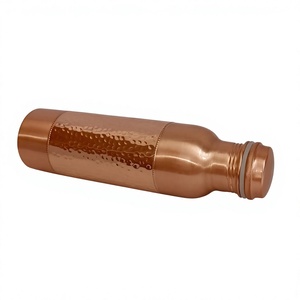 Hammered Design Copper Water Bottle <b>Tea</b> Infuser Airtight Lid Dishwasher Safe Anti-corrosion Coating Eco-Friendly Boiling Water - Product Image 5