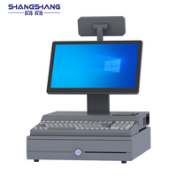 Desktop Pos Terminal 13.3inch Screen Cash Register With Cash Drawer Thermal Receipt Printer Keyboard Fruit Store Supermarket