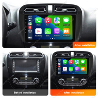 Autoradio MEKEDE 4 cœurs 2+32 Go Android Auto, écran tactile IPS multimédia, FM, CarPlay pour Mitsubishi Mirage Attrage 2012-2018