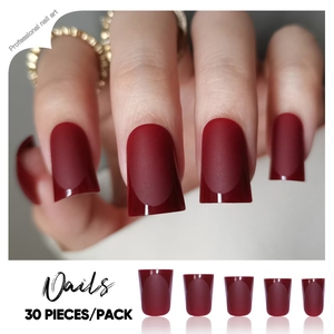 Ongles en gel acrylique à presser, couvrance totale, faux ongles, motifs pré-dessinés, <span class=keywords><strong>manucure</strong></span> française, faciles à poser pour la beauté des doigts - Product Image 6