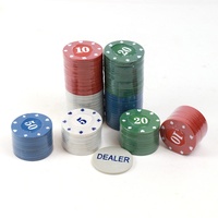 Boîte en étain en gros, 100 jetons de poker Blackjack de 4 g avec 1 jeton de croupier, 2 jeux de cartes, logo personnalisé pour le jeu de casino Blackjaket