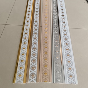 Lignes de moulures décoratives murales intérieures en polystyrène PS couleur or champagne - Product Image 5