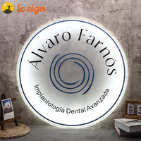 Enseignes 3D en acrylique personnalisées pour entreprises : logo, salon de beauté, salon de coiffure, studio de manucure, décoration murale esthétique, plaques nominatives d'entreprise
