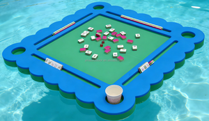 Table de Mahjong Flottante pour Piscine, Hôtel, Maison, Jeu Aquatique Extérieur, Table de Dominos, Tapis de Mahjong Étanche, Tables de Jeu Flottantes - Product Image 6