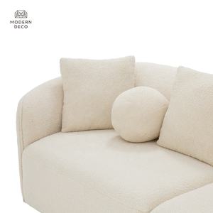 Nouveau canapé moderne en tissu beige canapé de salon ensemble de meubles modulaire personnalisé canapé incurvé salon - Product Image 5