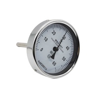 Jauge de pression stérile aseptique de qualité sanitaire SS304 SS316L avec couvercle à cadran 75mm pour les boissons