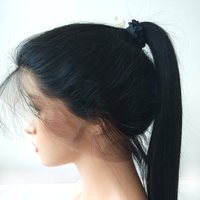 Perruque de cheveux humains frontale en dentelle transparente 360 avec sangle invisible, nœuds blanchis, dentelle pré-coupée, prête à porter, sans colle