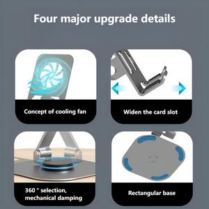 <span class=keywords><strong>Soporte</strong></span> Plegable Ajustable de 360 Grados para Teléfono Móvil, de Acero al Carbono, para Ver Programas de TV y Transmisiones en Vivo - Product Image 4