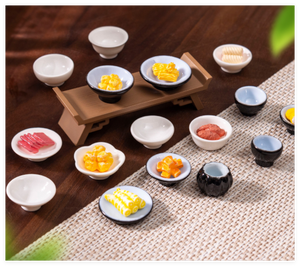 Platos pequeños de bebida realista en miniatura 3D, taza de té, cuenco para bebidas, plato de cena, bandeja para servir, tamaño Mini, comida y bebidas, restaurante - Product Image 2