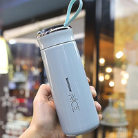 2025 Logo personnalisé pas cher prix givré bouteille d'eau en verre avec corde