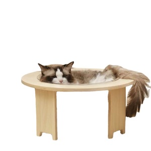 Creative Home Space Capsule Cat <b>Bed</b> Solid Wood Round Transparent Cat <b>House</b> for Cats Large Medium Size All Seasons - Product Image 5