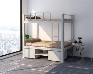 Etagenbetten für Kinder, Jungen und Mädchen, Kindergarten, Schlafsaal, Apartment, Günstige Kommerzielle Metallrahmenbetten mit Schrank und Regal - Product Image 3