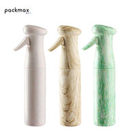 Bouteille pulvérisatrice à pression continue en plastique PET de 250 ml personnalisable, atomiseur à brume fine, pompe pulvérisatrice, forme plate, sérigraphie
