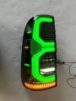 Pour Hilux Vigo 2011 2012 2013 2014 2015 : Nouveau design de feux arrière à LED, couleurs rouge, vert, bleu, avec cache fumé