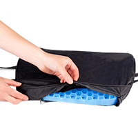 Vente chaude Siège De Voiture Ergonomique Chaise De Bureau De Refroidissement Orthopédique Dos Coussin Tpe Gel Soutien Lombaire Oreiller