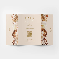 Impression de dépliants sur papier glacé brillant SHINY Premium A4, pliage en trois, design personnalisé, logo en relief, faible MOQ, matériaux recyclés imprimés