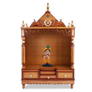 Ídolo del Señor Krishna Pintado a Mano con Acabado en Tono Natural de Piel – Simboliza Fuerza, Devoción y Protección, Ideal para el Hogar y Automóviles - Product Image 5