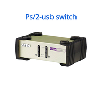Commutateur KVM Aten CS82U VGA+USB, 2 ports, partage de clavier et souris PS/2 USB, commutateur/distributeur pour PC et moniteur