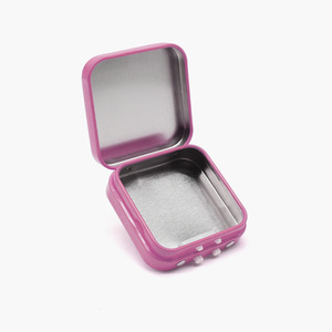 Boîte en métal personnalisée, écologique, recyclable, résistante aux enfants, avec bouton en plastique, emballage de haute qualité à l'épreuve des enfants, boîtes en métal pour bonbons - Product Image 5