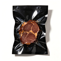Sacs sous vide personnalisés en PE à trois soudures latérales, sacs en plastique à soufflets latéraux imprimés en héliogravure pour l'emballage de salades, aliments pour bébés, chewing-gums et sushis