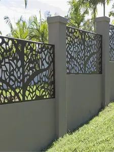Pagar hdpe privasi pagar seni dinding logam