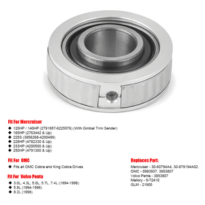 Nuovo Cuscinetto Gimbal YM 30-862540A3 OEM per Kit Riparazione e Riutilizzo Mercury MerCruiser Alpha & Bravo, Origine Cina, Garanzia 12 Mesi - Product Image 2