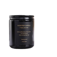 Bougie pilier en verre parfumée à l'aromathérapie, écologique, faite à la main, en cire de soja, avec logo personnalisé, vente en gros de luxe pour Noël et Diwali