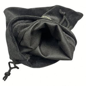 Sac à cordon en velours personnalisé 10*12, sacs cadeaux en flanelle pour bijoux avec logo, pochette de rangement recyclable pour pendentifs - Product Image 5