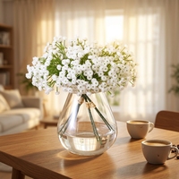 Gypsophile artificielle en PVC pour la décoration de mariage et de fête, prix d'usine abordable, livraison rapide, plusieurs couleurs