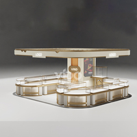 Présentoir de bijoux doré moderne de luxe haut de gamme vitrines armoires de comptoir de bijouterie modernes pour la décoration intérieure